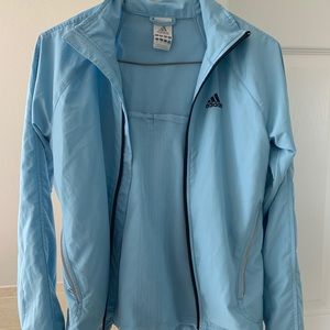 Adidas XS windbreaker, baby blue